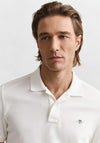 Gant Shield Pique Polo Shirt, White