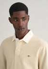 Gant Shield Heavy Rugger Polo Shirt, Silky Beige