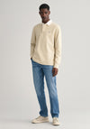 Gant Shield Heavy Rugger Polo Shirt, Silky Beige