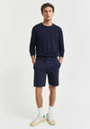 Gant Shield Sweat Shorts, Evening Blue