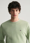 Gant Sheild Crew Neck Sweatshirt, Milky Matcha