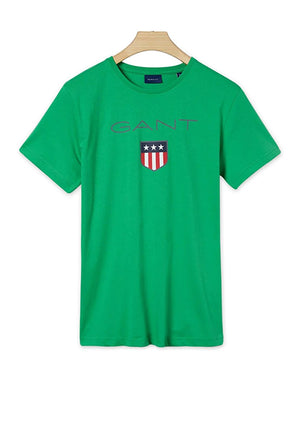 Gant Shield T-Shirt, Mid Green