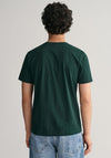 Gant Shield Crew Neck T-Shirt, Tartan Green