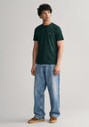 Gant Shield Crew Neck T-Shirt, Tartan Green