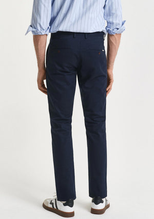 Gant Slim Fit Chinos, Navy