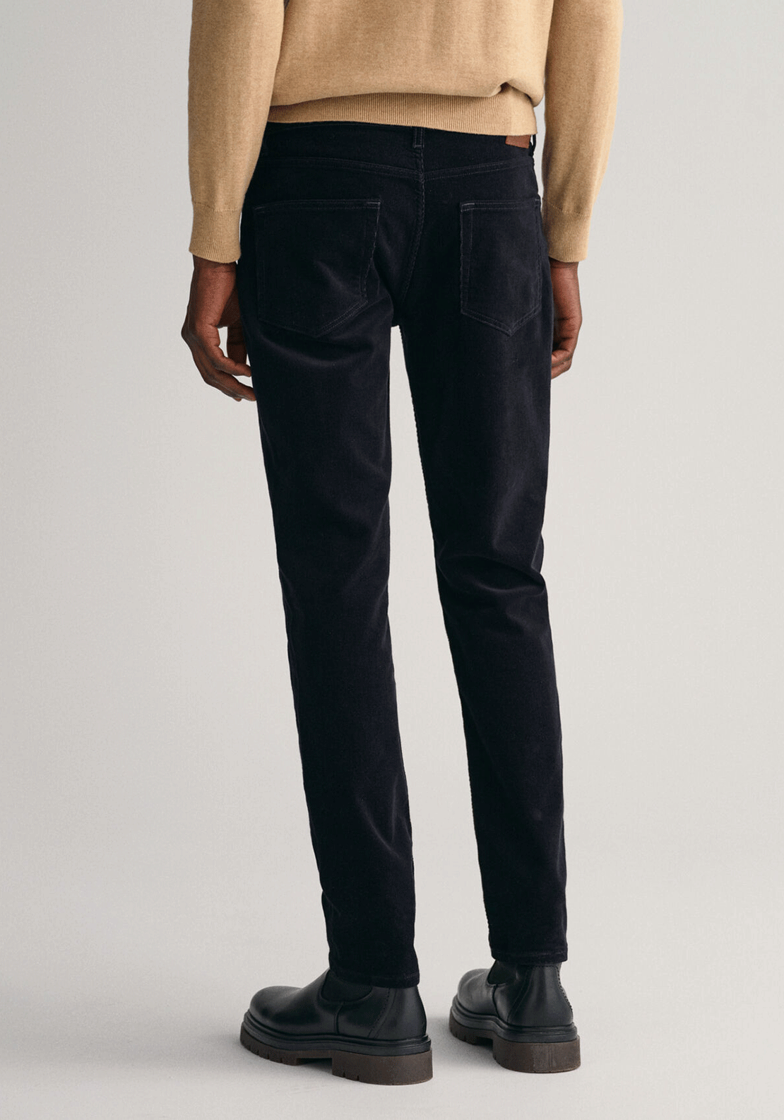 Gant Slim Fit Corduroy Trousers, Evening Blue