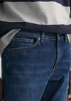 Gant Slim Fit Jeans, Dark Blue Worn In