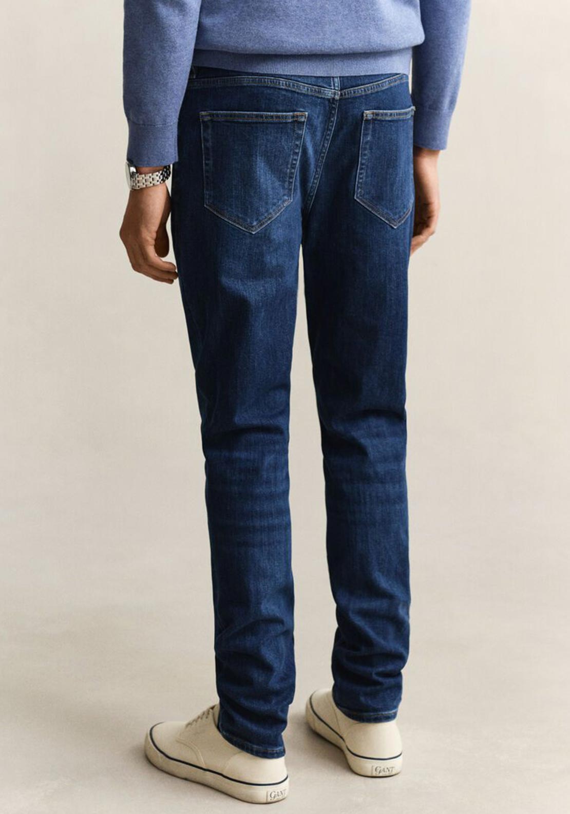 Gant Slim Fit Jeans, Mid Blue