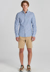 Gant Slim Poplin Stripe Shirt, College Blue