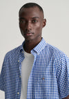 Gant Poplin Gingham Shirt, College Blue