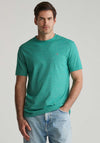 Gant Small Stripe T-Shirt, Deep Green