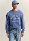 Gant Spray Graphic Crew Neck Sweatshirt, Vintage Blue