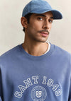 Gant Spray Graphic Crew Neck Sweatshirt, Vintage Blue