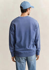 Gant Spray Graphic Crew Neck Sweatshirt, Vintage Blue