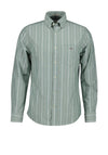 Gant Classic Stripe Shirt, Forest Green