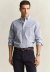 Gant Striped Classic Oxford Shirt, College Blue