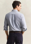 Gant Striped Classic Oxford Shirt, College Blue