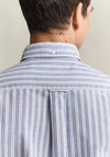 Gant Striped Classic Oxford Shirt, College Blue