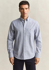 Gant Striped Classic Oxford Shirt, College Blue
