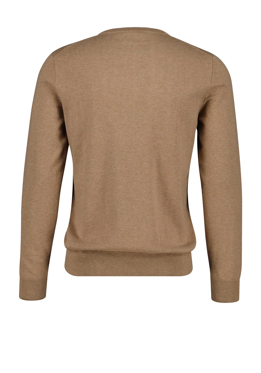Gant Classic Cotton Crew Neck Sweater, Beige