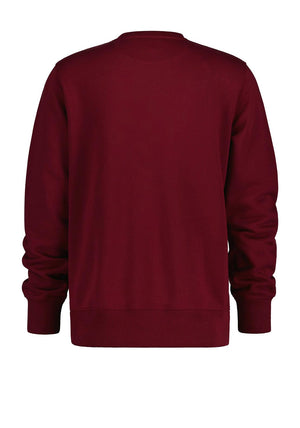 Gant Sheild Crew Neck Sweatshirt, Wine