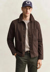 Gant Twill Overshirt, Black Brown