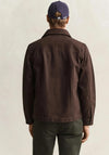 Gant Twill Overshirt, Black Brown