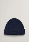 Gant Unisex Ribbed Knit Beanie, Marine