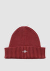 Gant Unisex Ribbed Knit Logo Beanie, Plumped Red