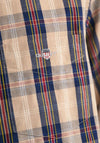 Gant UT Archive Poplin Check Shirt, Dark Khaki
