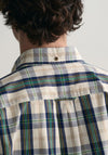 Gant UT Archive Poplin Check Shirt, Eggshell