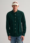 Gant UT Corduroy Shirt, Tartan Green