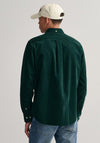 Gant UT Corduroy Shirt, Tartan Green