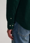 Gant UT Corduroy Shirt, Tartan Green