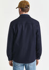 Gant Wool Blend Overshirt, Navy