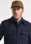 Gant Wool Blend Overshirt, Navy