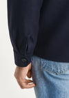 Gant Wool Blend Overshirt, Navy