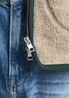 Gant Wool Full Zip Fleece, Beige