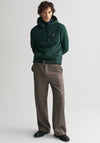 Gant Shield Hoodie, Tartan Green