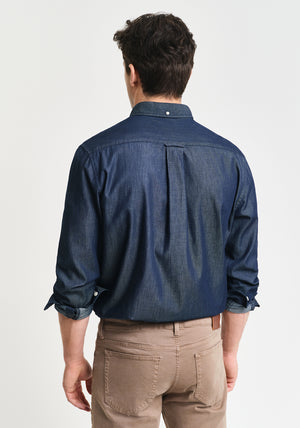 Gant Classic Regular Shirt, Dark Indigo