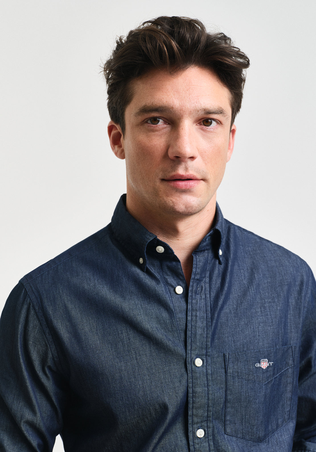 Gant Classic Regular Shirt, Dark Indigo