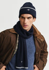 Gant Essential Hat & Scarf Gift Set, Navy