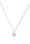 Garret Mallon Embrace Heart Pendant Necklace, Silver
