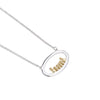 Garrett Mallon 2 Adults 4 Children Clan Oval Pendant, Silver and 9ct Gold
