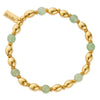 ChloBo In Bloom Good Fortune Aventurine Bracelet, Gold