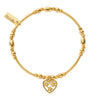 ChloBo In Bloom Heart of Hope Bracelet, Gold