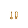ChloBo Power Within Oval Hoops, Gold