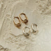 ChloBo Power Within Oval Hoops, Gold