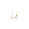 ChloBo Dream Waves Oval Hoops Earrings, Gold