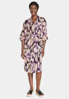 Gerry Weber Patterned Shirt Dress with Wrap Skirt, Multi
